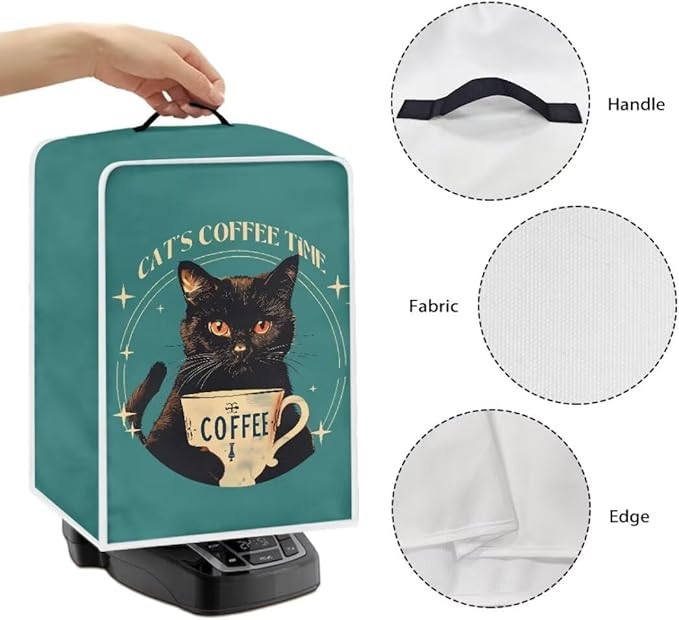 Mumeson Cat Coffee Cup Coffee Maker Cover, Stain & Dust Resistant, Home Kitchen - Image 5