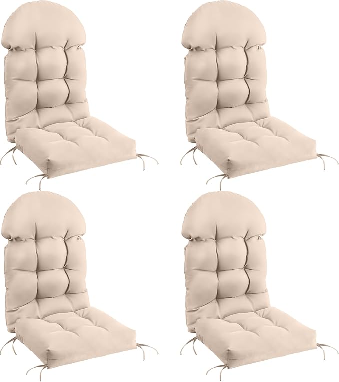 FUNBERRY Patio Chair Cushions Set of 4, Thicken Comfy Cushions by FUNBERRY
