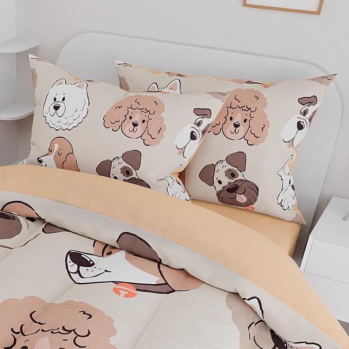 Dog Kids Bedding Set for Girls Boys, Ultra Soft Microfiber Comforter Set Twin - Image 5