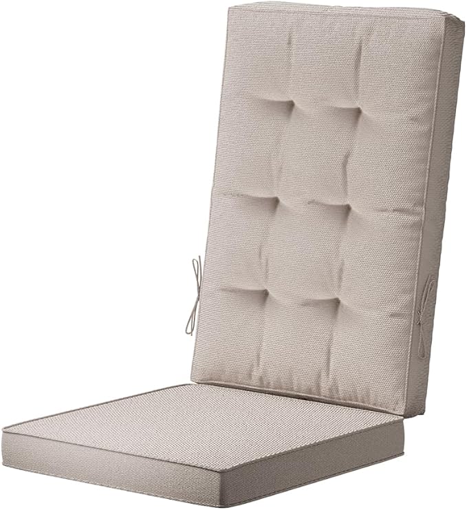 46x18 Outdoor High Back Chair Cushions | Waterproof & UV-Resistant Patio by DHYGOTFUR