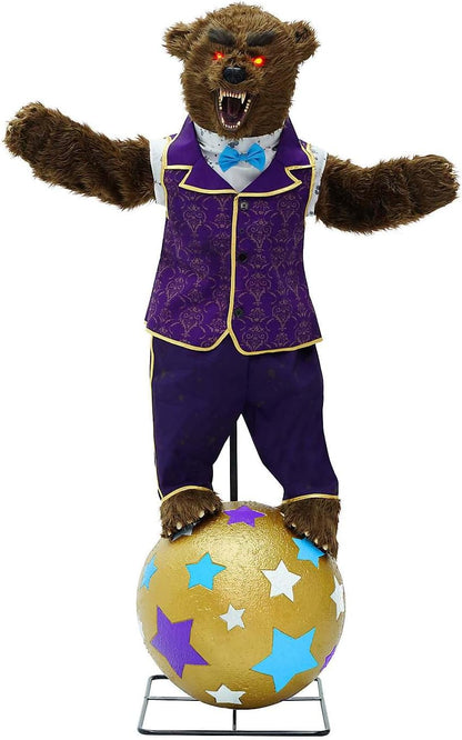Spirit Halloween, 5 Ft 10 In Barnaby the Bear Animatronic, Halloween Prop