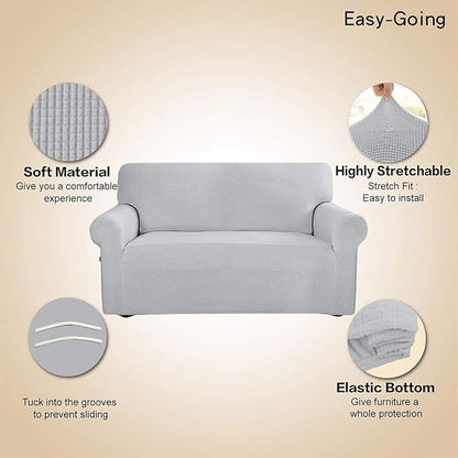 Easy-Going Stretch Loveseat Slipcover 1-Piece Sofa Cover Furniture Protector - Image 3