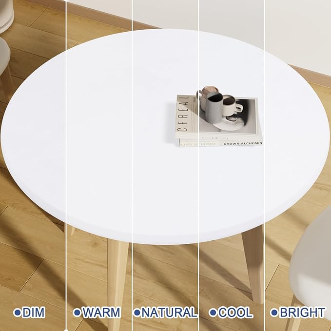 Round Spandex Tablecloth, Elastic Fitted Waterproof Tablecloths - Image 7