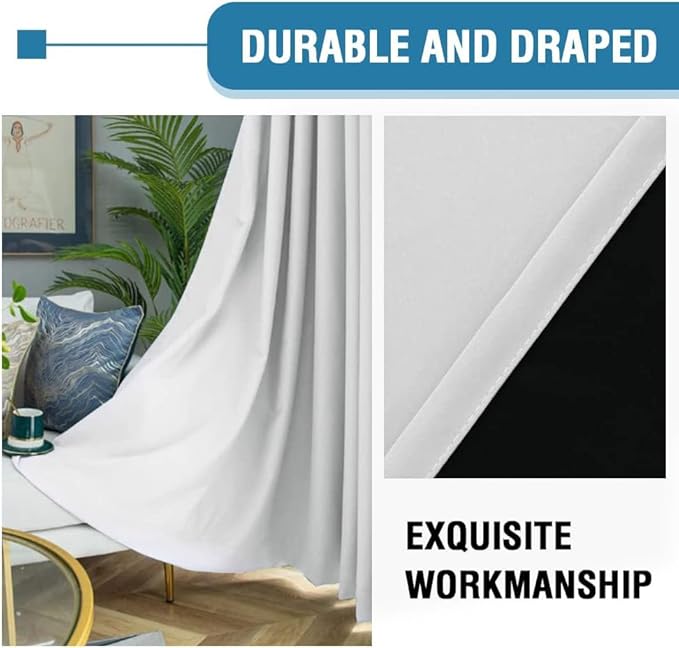 H.VERSAILTEX 100% Blackout Patio Curtains Thermal Insulated Curtains - Image 8