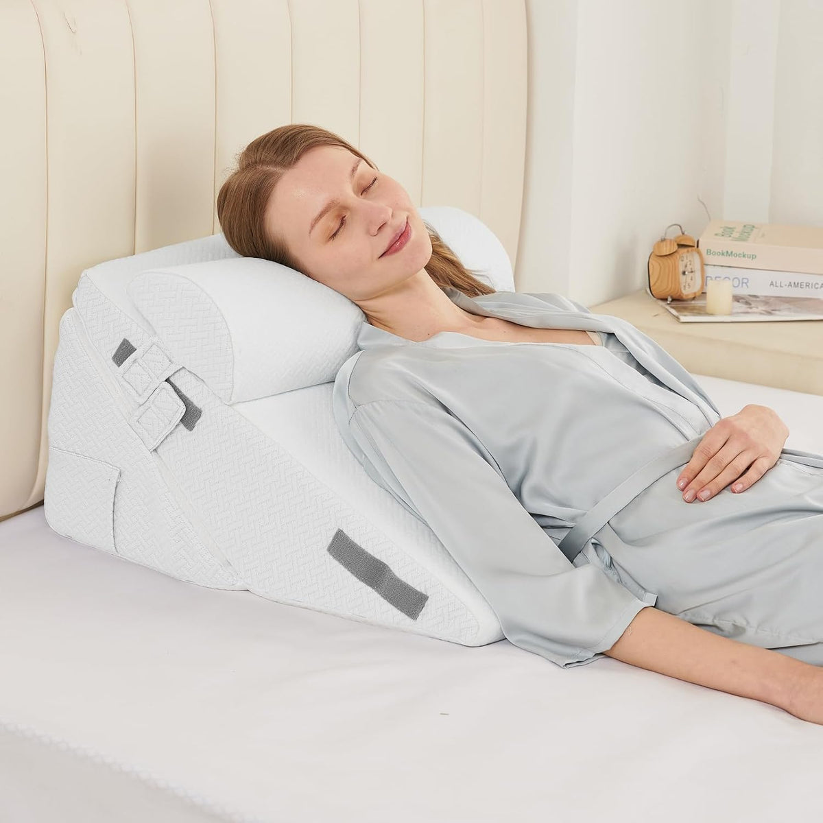sasttie adjustable wedge pillow set for after surgery, main product view
