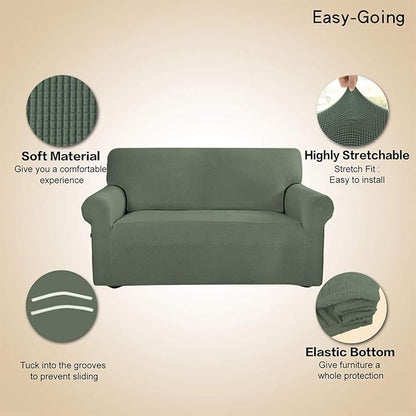 Easy-Going Stretch Loveseat Slipcover 1-Piece Sofa Cover Furniture Protector - Image 3