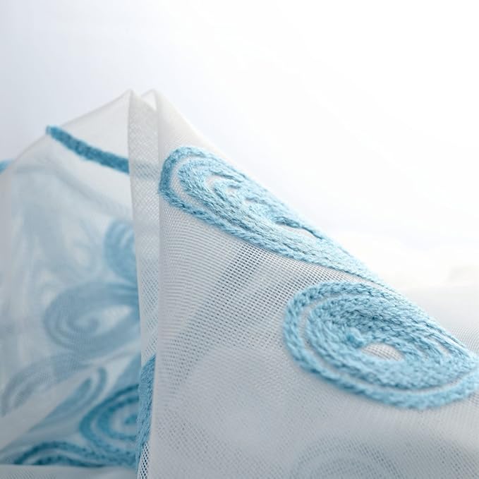 Melodieux Wheat Embroidery Sheer Curtain - Image 5