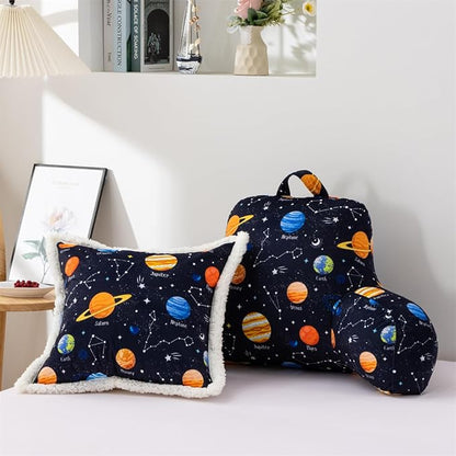 NTBED Galaxy Planet Printed Reading Pillow Bed Wedge Backrest - Image 4