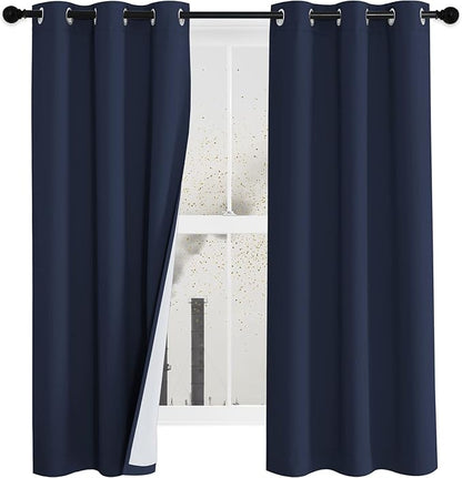 NICETOWN Bedroom Full Blackout Breathing Protection Curtain Panels, Filter Dust by NICETOWN