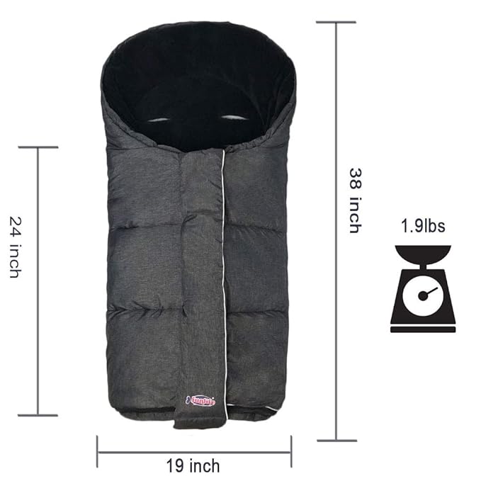 German Designed Winter Tour Waterproof Stroller Footmuff, Width Adjustable - Image 8