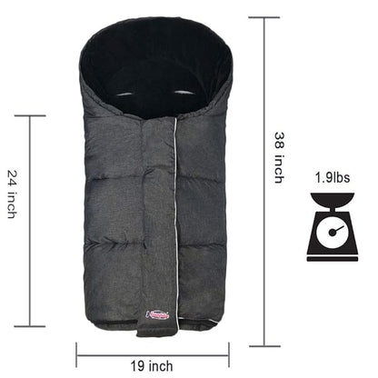 German Designed Winter Tour Waterproof Stroller Footmuff, Width Adjustable - Image 8