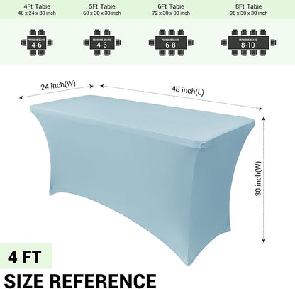 Obstal 4Ft Stretch Spandex Table Cover - Image 4