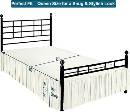 Shreem Linen Ruffled Bed Skirt - Image 5