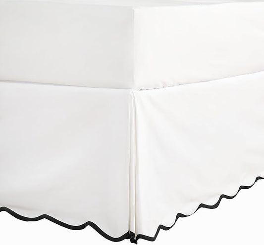 HIG Off-White Chic Full Bed Skirt by HIG