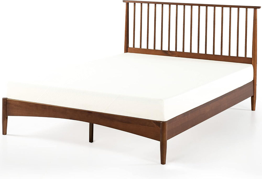 ZINUS Linda Mid Century Wood Platform Bed Frame, Solid Wood Foundation, Wood ...