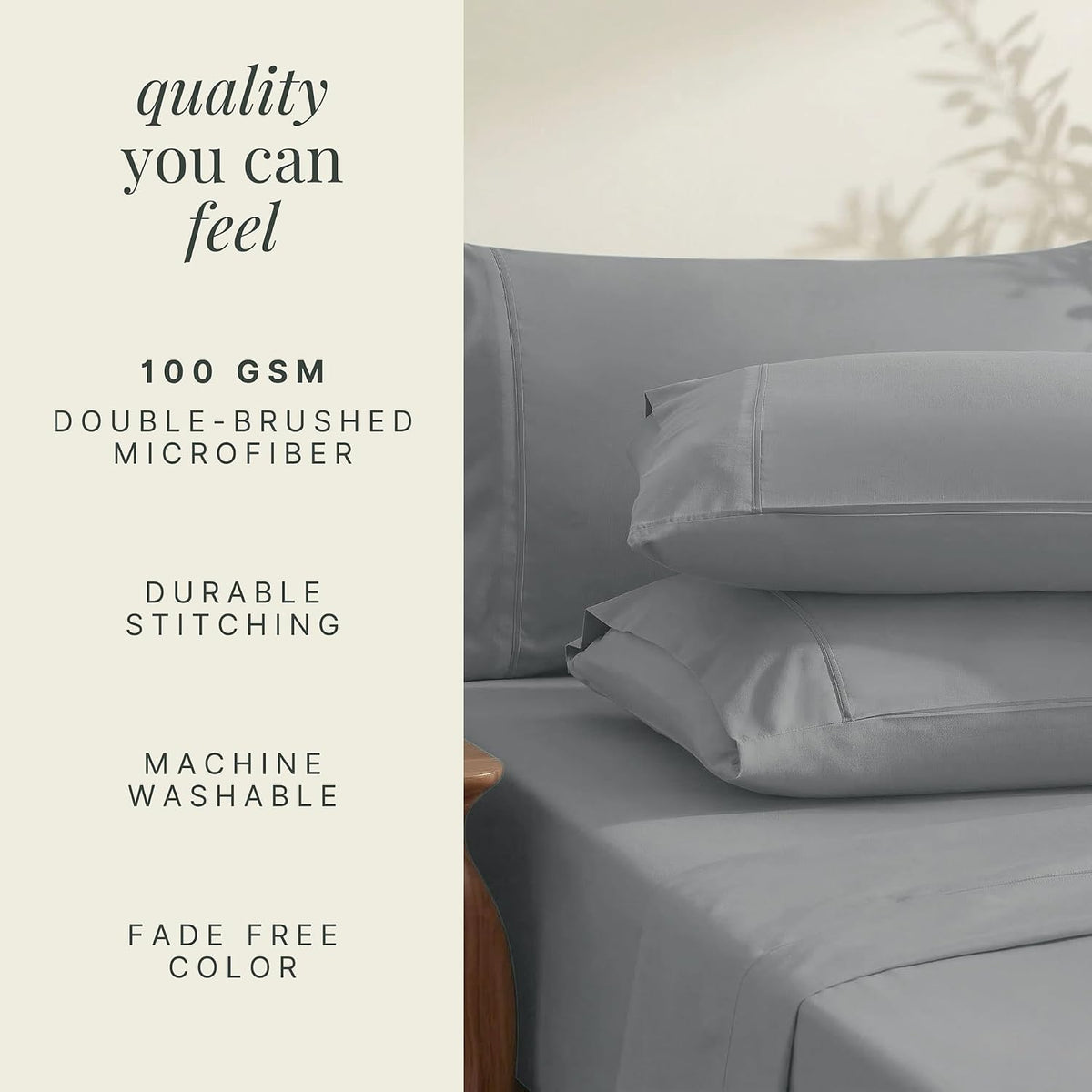 hearth & harbor bed sheets, luxury soft 6, package contents