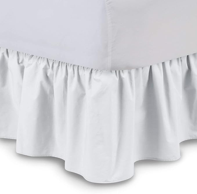 Ruffled Bed Skirt 18 Inch Drop Dust Ruffle by Unknown