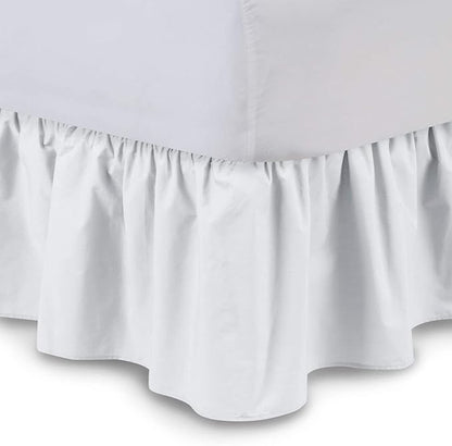Ruffled Bed Skirt 18 Inch Drop Dust Ruffle by Unknown