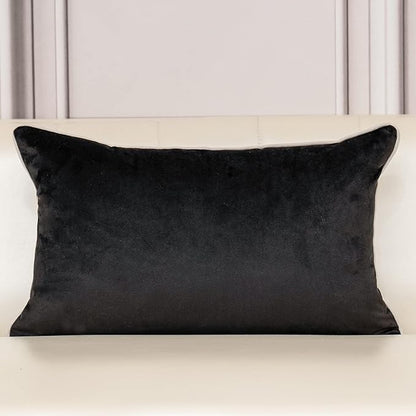 Aeckself European Floral Pillow Cover 12x20 Inch, Luxury Velvet Embroidered - Image 2