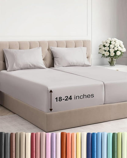 Extra Deep Pocket Split King Sheets by CGKUnlimited