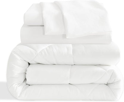 NTBAY Twin Comforter Set with Sheets, 5 Pieces Soft and Breathable Twin Bedding - Image 2