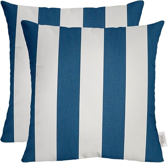 RSH DECOR: Sunbrella Square Throw Pillows Set of 2 | 24" x 24" | Water and by RSHDECOR