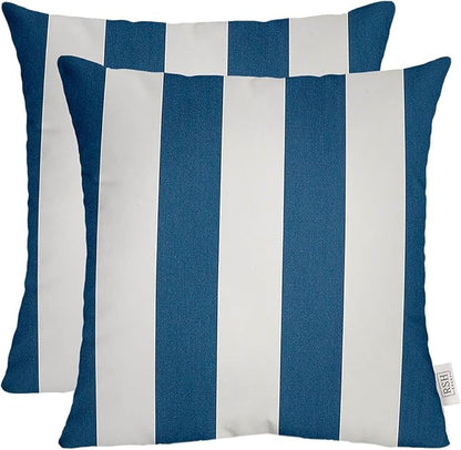 RSH DECOR: Sunbrella Square Throw Pillows Set of 2 | 20" x 20" | Water and by RSHDECOR