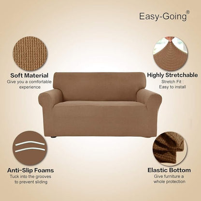 Easy-Going Stretch Sofa Slipcover 1-Piece Sofa Cover Furniture Protector Couch - Image 3