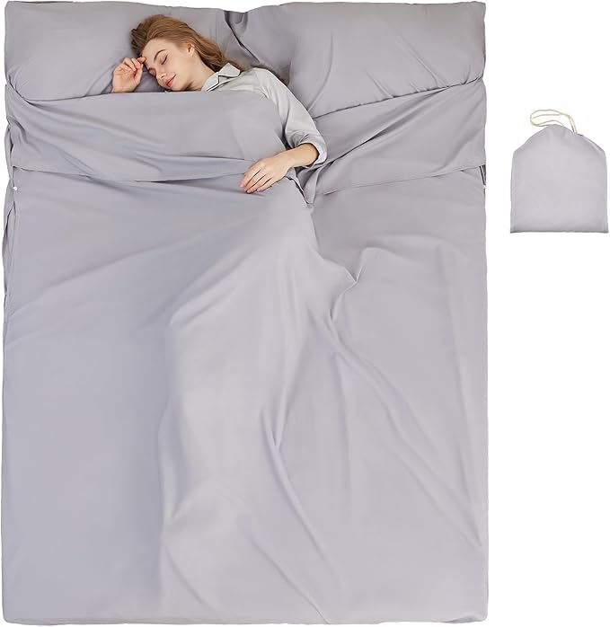 Sleeping Bag Liner Camping Adult Sleep Sack Lightweight Travel Sheet by Unknown