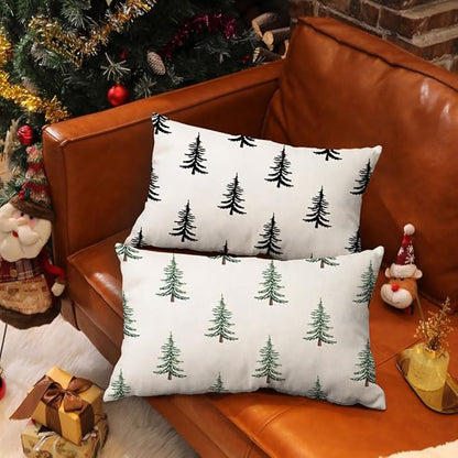 DFXSZ Christmas Pillow Covers 12x20 inch Set of 2 Christmas Tree Decorative - Image 5