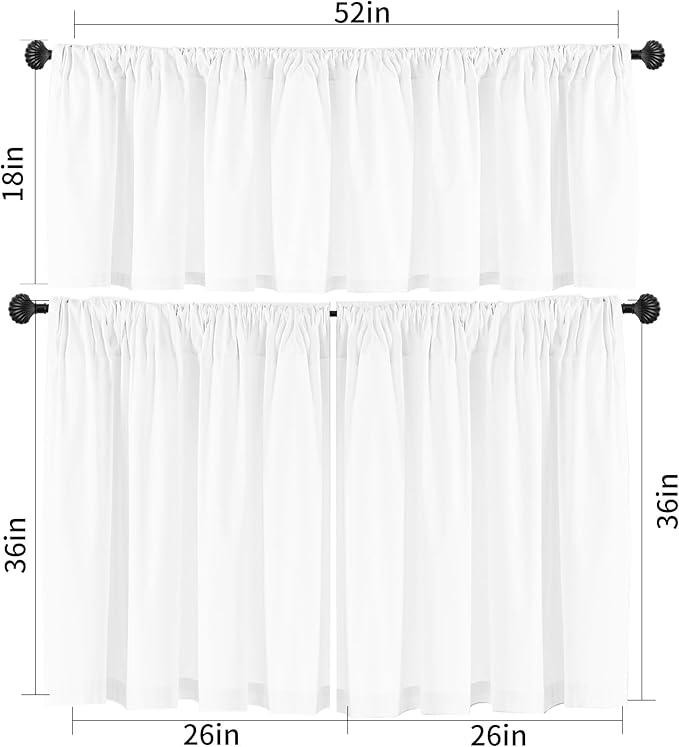 Christmas Valance Curtain Set - Image 2