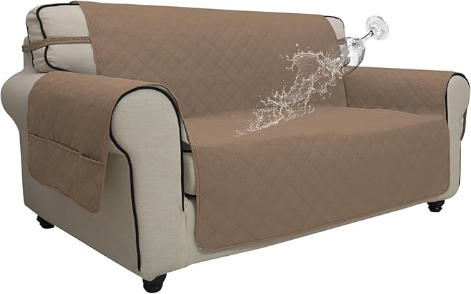 Easy-Going Waterproof Oversized Loveseat Covers Leakproof Couch Cover by Easy-Going