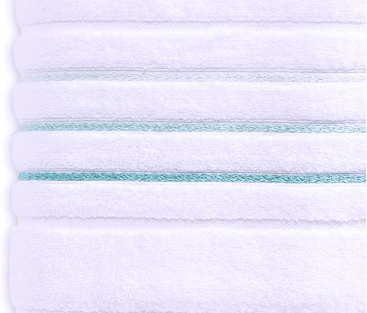 bath towels set for bathroom – luxury 6-piece, close-up detail