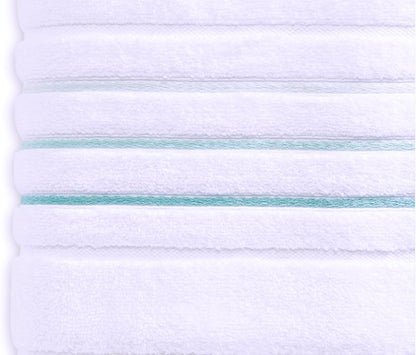 bath towels set for bathroom – luxury 6-piece, close-up detail