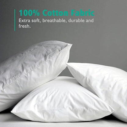 APSMILE Organic 12x20 Feather Down Throw Pillow Inserts Set of 2, 100% Cotton - Image 5