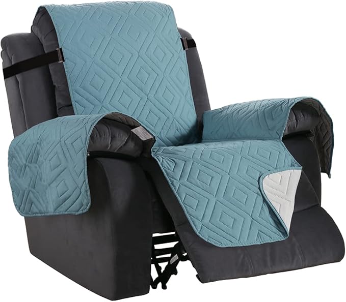H.VERSAILTEX Reversible Quilted Recliner Covers Water Resistant Furniture by HVERSAILTEX
