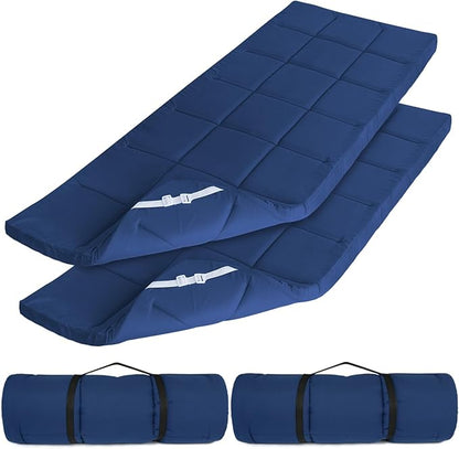 Cot Mattress Topper, Foam Quilted Pads by SpringspiritBedding