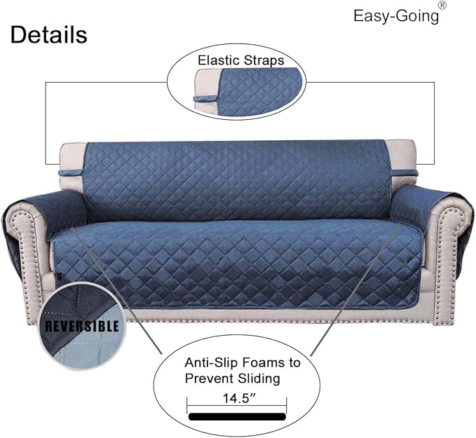 Easy-Going Chair Sofa Slipcover Reversible Sofa Cover Water Resistant Couch - Image 3