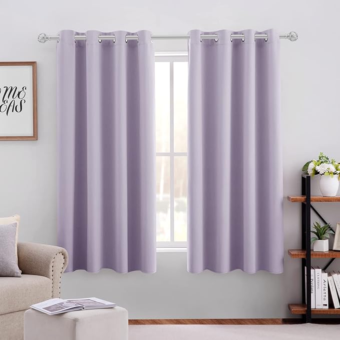 HOMEIDEAS Lilac Blackout Curtains by HOMEIDEAS