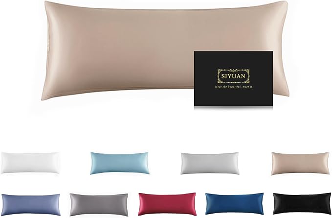 Mulberry Silk Pillowcase for Hair and Skin, Cooling Silk Pillow Case by SIYUAN