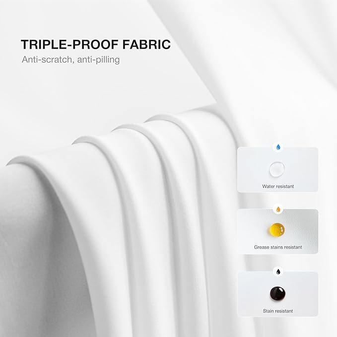 Anmao Non-See-Through Valance Kitchen Curtains 24 Inch Length 2 Panels Set - Image 6