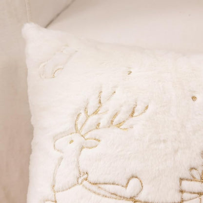 Christmas Embroidered Throw Pillow Cover - Image 7