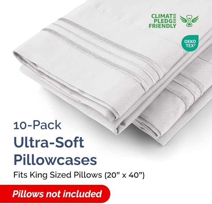 King Pillow Cases Set of 10 - Image 2