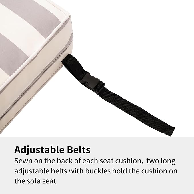 Outdoor Seat Cushions Set for Patio Furniture Thick Patio Cushion Set - Image 4