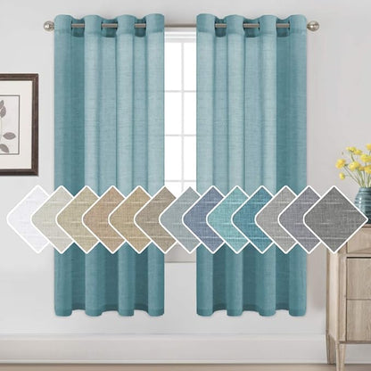 H.VERSAILTEX Linen Curtains Privacy Protection Home Fashion Natural Linen Rich by HVERSAILTEX