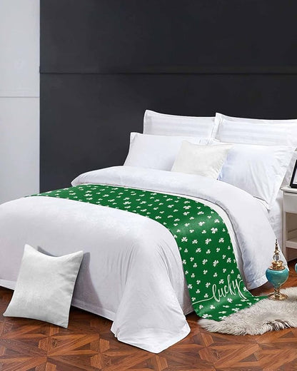 St Patrick's Day Lucky Leaves Bed Runners - Image 4