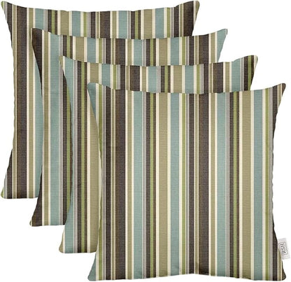RSH DECOR: Sunbrella Square Throw Pillows Set of 4 | 24" x 24" | Water and by RSHDECOR