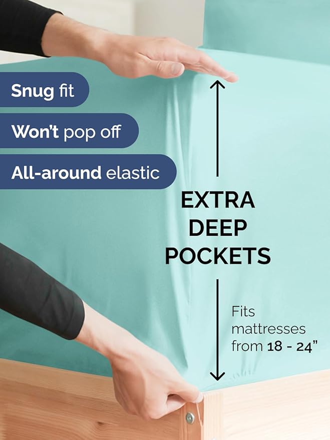 Extra Deep Full Fitted Sheet - Image 2