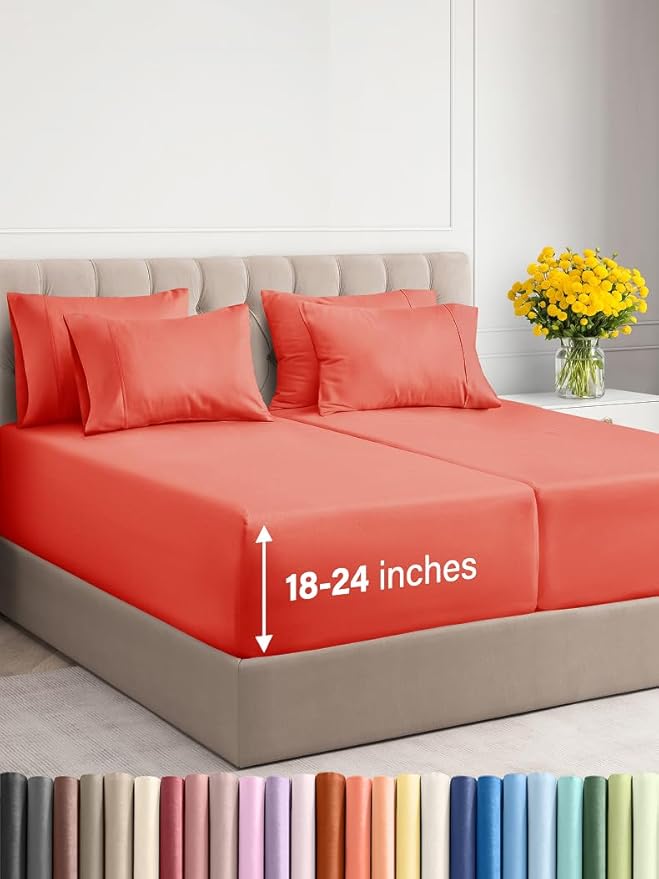 Extra Deep Split King Sheet Set by CGKUnlimited