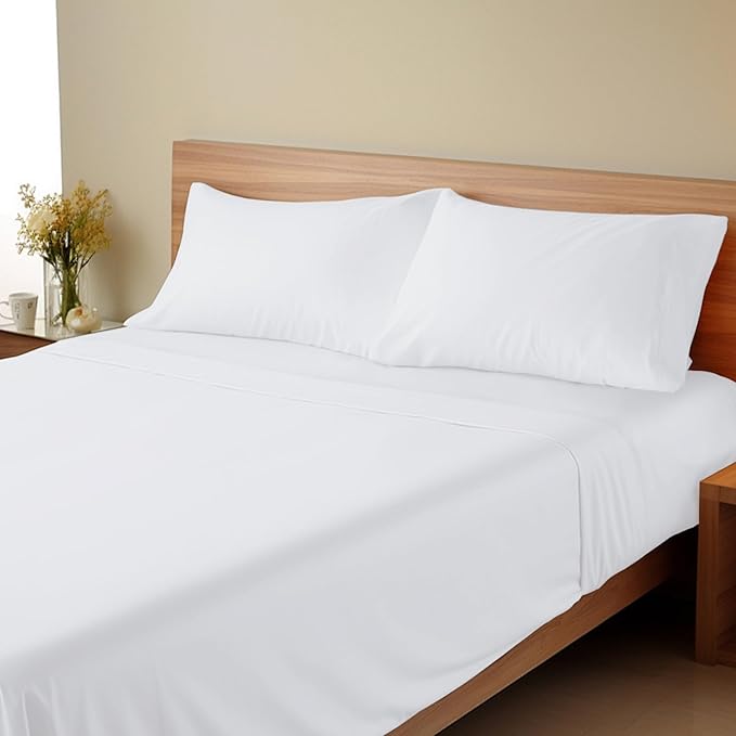 SPRINGSPIRIT Twin Sheets Set, 4 Piece Bed Sheets Set Deep Pockets, Super Soft by SpringspiritBedding